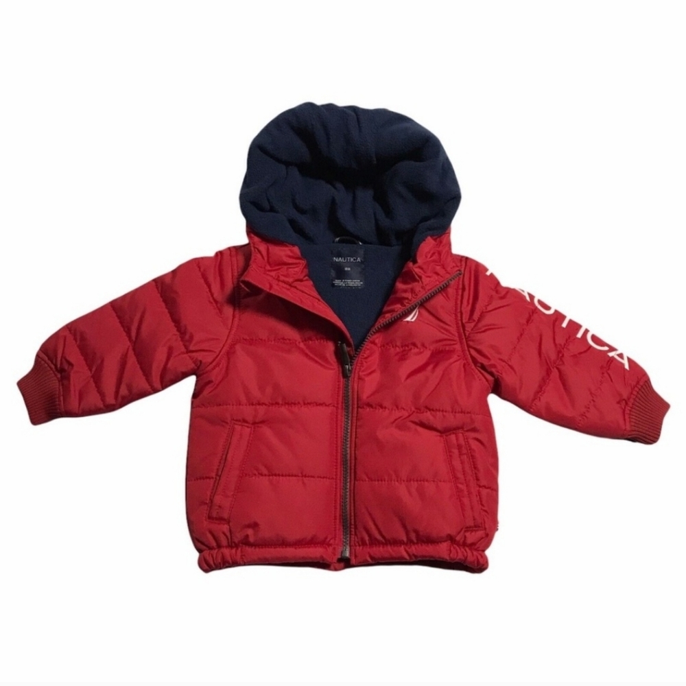 Nautica Boy Logo Bubble Jacket Lightweight size 24 Months
